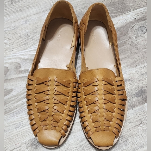 Nisolo Huarache Men’s Saddle Brown Slip On Leather Sandal Shoes Size 11 main image 6